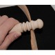 3Pcs Multi-size Round Wood Edge Slicker Leather Burnisher DIY Leather Craft Tool 3Pcs Multi-size Round Wood Edge Slicker Leather Burnisher DIY Leather Craft Tool