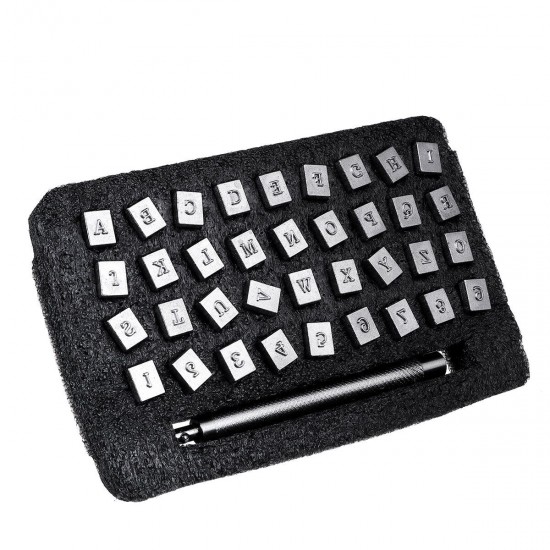 DIY Leather Seal Engraving Craft Tool Steel Alphabet Number Stamp Leather Craft Stamps Metal Printing Mold Engraving Set DIY Leather Seal Engraving Craft Tool Steel Alphabet Number Stamp Leather Craft Stamps Metal Printing Mold Engraving Set