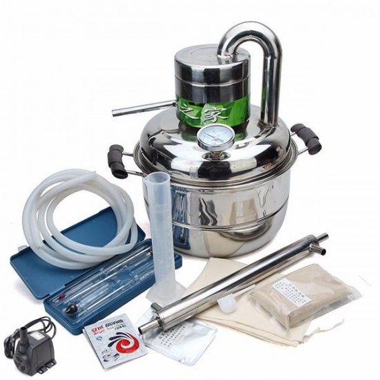DIY Moonshine Ethanol Stainless 8 Litre Spirits Distillation Boiler Home Brewing Equipment DIY Moonshine Ethanol Stainless 8 Litre Spirits Distillation Boiler Home Brewing Equipment