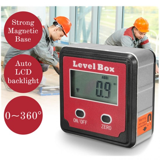 Digital Angle Finder Protractor Gauge Meter Bevel Box Inclinometer Spirit Level Box Digital Angle Finder Protractor Gauge Meter Bevel Box Inclinometer Spirit Level Box