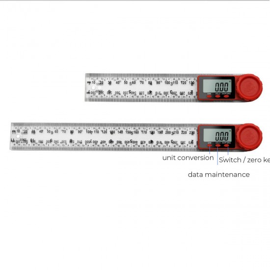 Digital Angle Meter Inclinometer Digital Angle Ruler Electronic Goniometer Protractor Angle Finder Measuring Tool 200/300mm