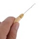 Feather Hair Extension Wooden Loop Needle Threader Thread Hook Tool Micro Ring