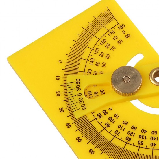 Goniometer Angle Finder Miter Gauge Arm Measuring Ruler Tool Plastic Protractor Hand Tools
