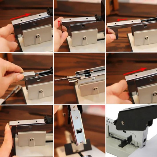 Heavy Duty Metal Stapler Bookbinding Stapling 120Sheet Capacity For Office Home