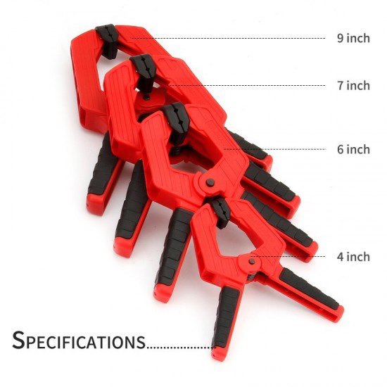 Heavy Duty Woodworking Plastic Spring Clamp Strong Extra Large Clip Nylon Wood Carpenter Spring Clamps Tool