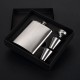 Hip Flask Shot Glasses Gift Set Stainless Steel For Jim Beam Jack Daniels Funnel Tool