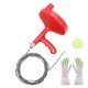 Hose Serpentine Floor Drain Snake Propeller 63.50m Sink Spiral Pore Dust Collector for Bathtub Drainage, Kitchen Sink