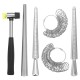 Jewelry Measuring Tool Set Alloy Ring Size Stick US Code Ring Ruler Hammer Kit Jewelry Measuring Tool Set Alloy Ring Size Stick US Code Ring Ruler Hammer Kit