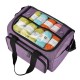 Knitting Tote Bag Yarn Storage Bag Purple For Thread Wool Yarn Crochet Hooks Knitting Needles and Accessories