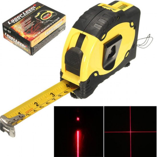 LV-07 Pro 25 7.5M Laser Level Tape Measure Horizontal Vertical Line Ruler Tester LV-07 Pro 25 7.5M Laser Level Tape Measure Horizontal Vertical Line Ruler Tester