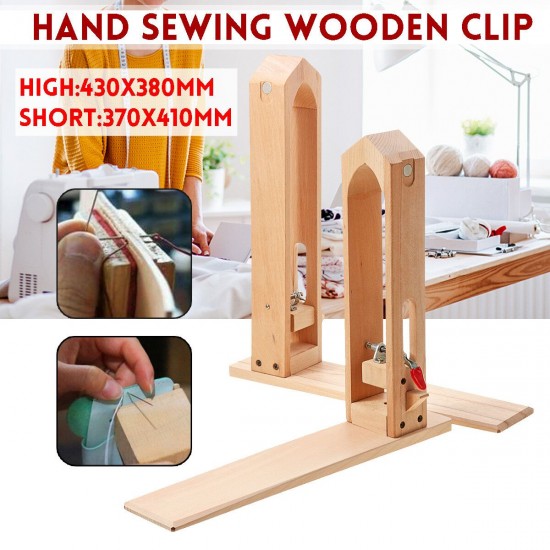 Leather Craft Sew Wooden Clip Stitching Hand Adjustable Clamp DIY Essential Tool