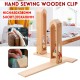 Leather Craft Sew Wooden Clip Stitching Hand Adjustable Clamp DIY Essential Tool Leather Craft Sew Wooden Clip Stitching Hand Adjustable Clamp DIY Essential Tool
