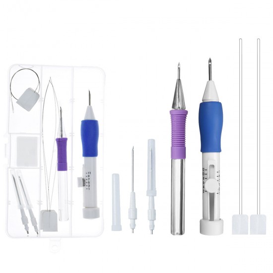 Magic Embroidery Pen Punch Needle Set Embroidery Patterns Punch Needle Kit Knitting Sewing DIY Tool Magic Embroidery Pen Punch Needle Set Embroidery Patterns Punch Needle Kit Knitting Sewing DIY Tool