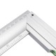 300mm 90 Degree Angle Ruler Aluminum Alloy Square Marking Gauge Protractor Carpenter Measuring Tools Metric British with Bubble Level Metric