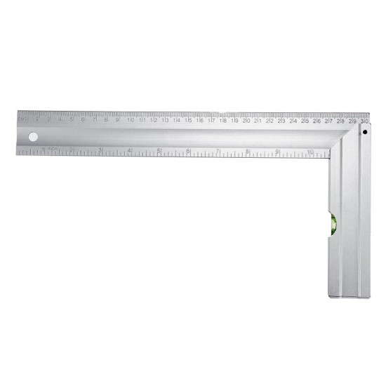 300mm 90 Degree Angle Ruler Aluminum Alloy Square Marking Gauge Protractor Carpenter Measuring Tools Metric British with Bubble Level Metric 300mm 90 Degree Angle Ruler Aluminum Alloy Square Marking Gauge Protractor Carpenter Measuring Tools Metric British with Bubble Level Metric