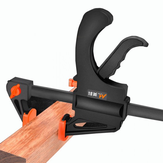 Woodworking F Clamp Clip Quick Ratchet Release Speed Squeeze Work Bar Kit Spreader Gadget Tools DIY Hand Tool 6inch/8inch/10inch/12inch