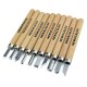 10Pcs Woodcut Knife Scorper Wood Carving Tools Cutter Graver Engraving Nicking Scribing Woodworking Hobby Arts