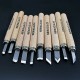 10Pcs Woodcut Knife Scorper Wood Carving Tools Cutter Graver Engraving Nicking Scribing Woodworking Hobby Arts 10Pcs Woodcut Knife Scorper Wood Carving Tools Cutter Graver Engraving Nicking Scribing Woodworking Hobby Arts