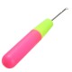 Plastic Handle Crochet Hook Interlocking Braid Needle 2 Sizes