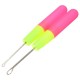 Plastic Handle Crochet Hook Interlocking Braid Needle 2 Sizes