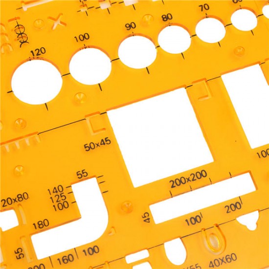 Professional Ruler Universal Furniture Construction Architect Template Scale 1:100