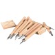 Wood Carving Tool Knife Carpentry Engraving Pen Hand Wood Cutters Chisel Knife Sculpture Woodworking Tools Woodcut Knife 4/6/10/12pcs