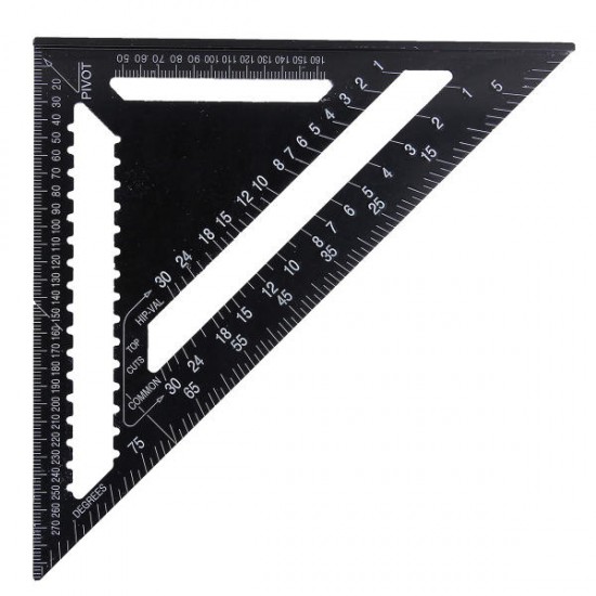 AR01 43X30X30cm Metric Aluminum Alloy Triangle Ruler Black Triangular Ruler AR01 43X30X30cm Metric Aluminum Alloy Triangle Ruler Black Triangular Ruler