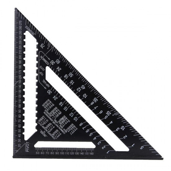 AR01 43X30X30cm Metric Aluminum Alloy Triangle Ruler Black Triangular Ruler AR01 43X30X30cm Metric Aluminum Alloy Triangle Ruler Black Triangular Ruler