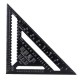 AR01 43X30X30cm Metric Aluminum Alloy Triangle Ruler Black Triangular Ruler