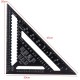 AR01 43X30X30cm Metric Aluminum Alloy Triangle Ruler Black Triangular Ruler AR01 43X30X30cm Metric Aluminum Alloy Triangle Ruler Black Triangular Ruler