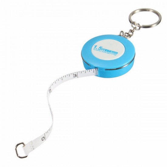 150CM Soft Rubber Tape Measures Sewing Tailor Body Measuring Tool With Key Ring