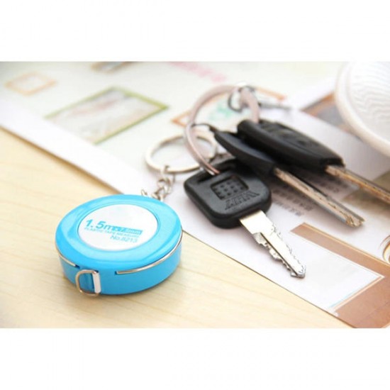 150CM Soft Rubber Tape Measures Sewing Tailor Body Measuring Tool With Key Ring