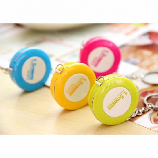 150CM Soft Rubber Tape Measures Sewing Tailor Body Measuring Tool With Key Ring