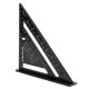 AR01 260x185x185mm Metric Aluminum Alloy Triangle Ruler Black Triangular Rule