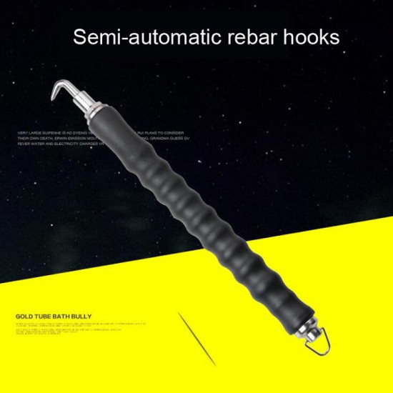 Rebar Tie Steel Flat Hook Wire Tool Semi-Automatic Knotting Pliers Construction Site Building Tools Winding Tool Buckle