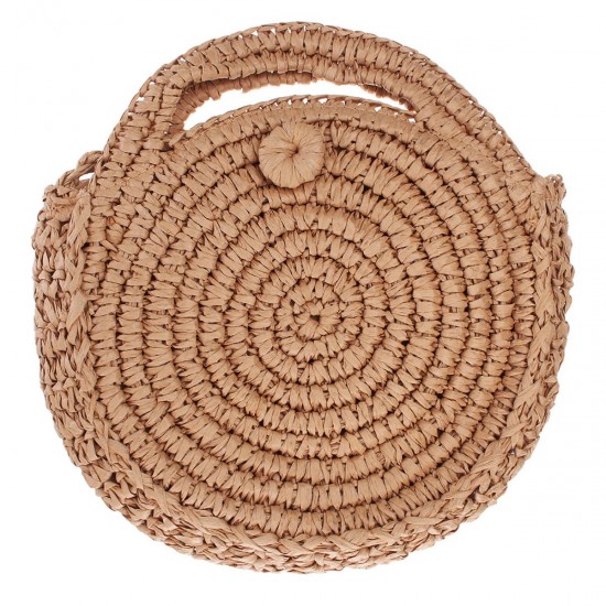 Round Straw Bag Women Rattan Circle Handwoven Shoulder Bag Round Straw Bag Women Rattan Circle Handwoven Shoulder Bag