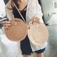 Round Straw Bag Women Rattan Circle Handwoven Shoulder Bag Round Straw Bag Women Rattan Circle Handwoven Shoulder Bag