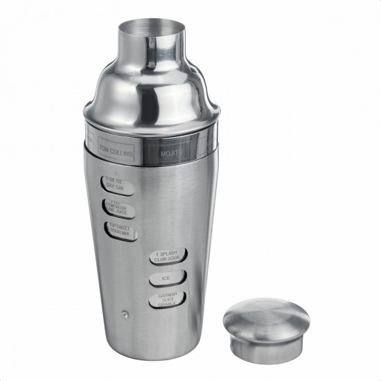 Stainless Steel 700ML Cocktail Shaker Set Maker Mixer Martini Bar Bartender Kit Stainless Steel 700ML Cocktail Shaker Set Maker Mixer Martini Bar Bartender Kit