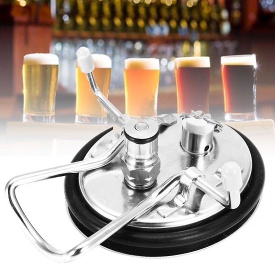 Stainless Steel Keg Lid Replacement Kit Beer Keg Home Brew Tools Kit Bar Accessory With Hose