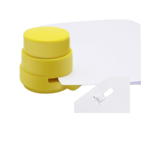 Staple Free Stapler Mini Stapleless Stapler Paper Binding Binder Paperclip Punching Office School Stationery