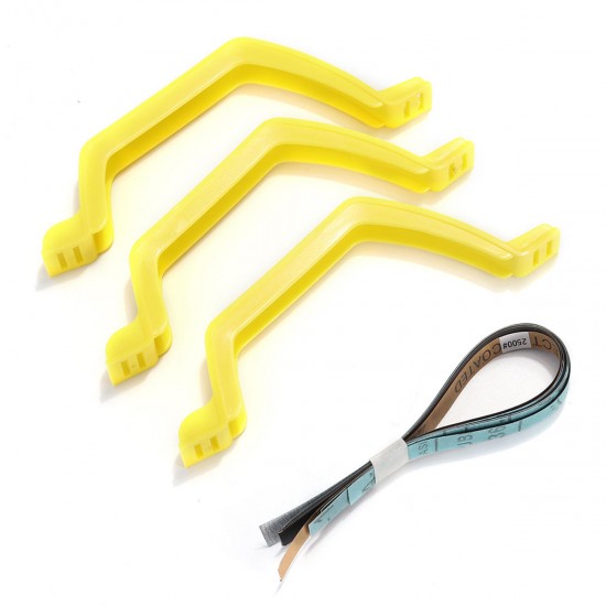3Pcs Sanding Polish Grinding Tools Bow Handle Modeling Holder 6Pcs Sandpaper Kit 3Pcs Sanding Polish Grinding Tools Bow Handle Modeling Holder 6Pcs Sandpaper Kit