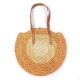 Women Beach Round Straw Bag Bucket Rattan Woven Handbag Shoulder Bag Outdoor Travel Women Beach Round Straw Bag Bucket Rattan Woven Handbag Shoulder Bag Outdoor Travel