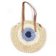 Women Beach Round Straw Bag Bucket Rattan Woven Handbag Shoulder Bag Outdoor Travel Women Beach Round Straw Bag Bucket Rattan Woven Handbag Shoulder Bag Outdoor Travel