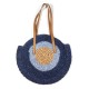 Women Beach Round Straw Bag Bucket Rattan Woven Handbag Shoulder Bag Outdoor Travel Women Beach Round Straw Bag Bucket Rattan Woven Handbag Shoulder Bag Outdoor Travel
