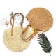 Women Beach Woven Straw Bag Bucket Rattan Shoulder Handbag Outdoor Travel Women Beach Woven Straw Bag Bucket Rattan Shoulder Handbag Outdoor Travel