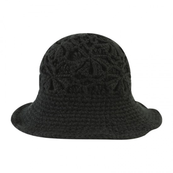 Women Hand-crocheted Foldable Beanie Caps Women Hand-crocheted Foldable Beanie Caps
