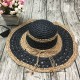 Women Handmake Woven Sun Protection Wide Brimmed Floppy Hat