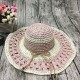 Women Handmake Woven Sun Protection Wide Brimmed Floppy Hat