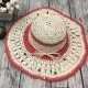 Women Handmake Woven Sun Protection Wide Brimmed Floppy Hat