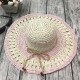 Women Handmake Woven Sun Protection Wide Brimmed Floppy Hat